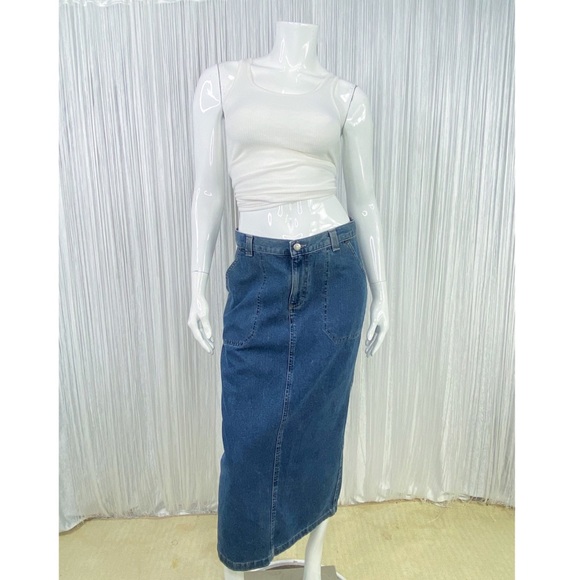 lee denim pencil skirt